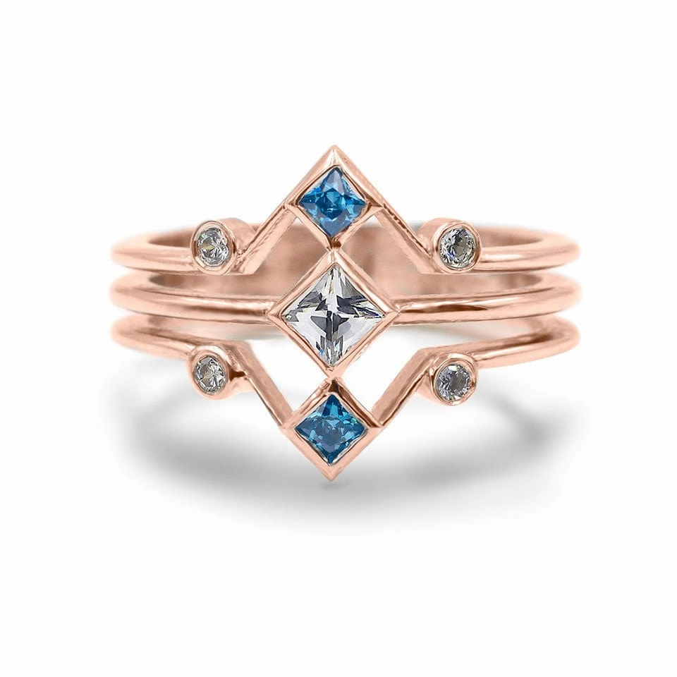 The Corner Stack - Blue Zircon Chic Look