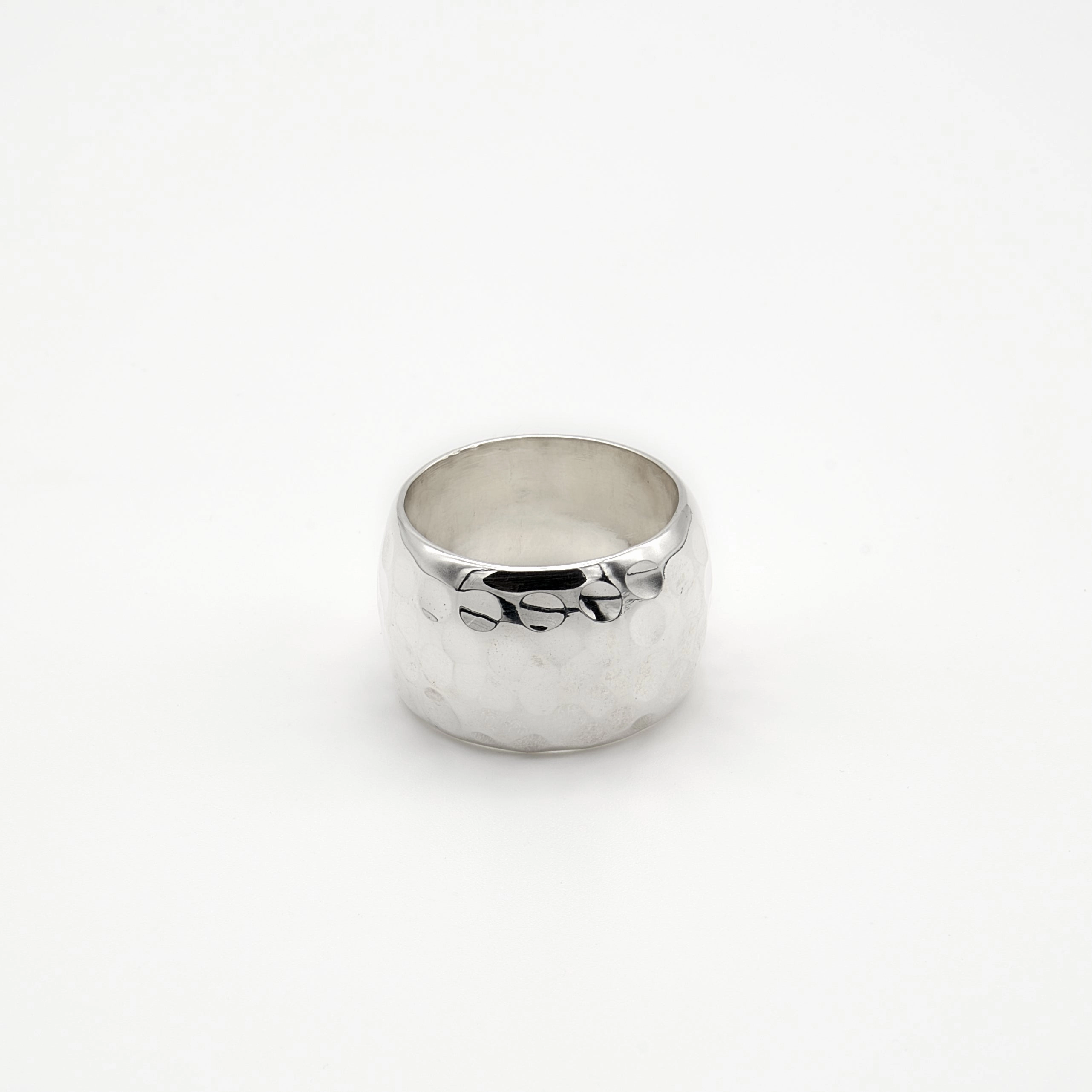 Thick Tapered Sterling Silver Ring Secure Piece Brand Name