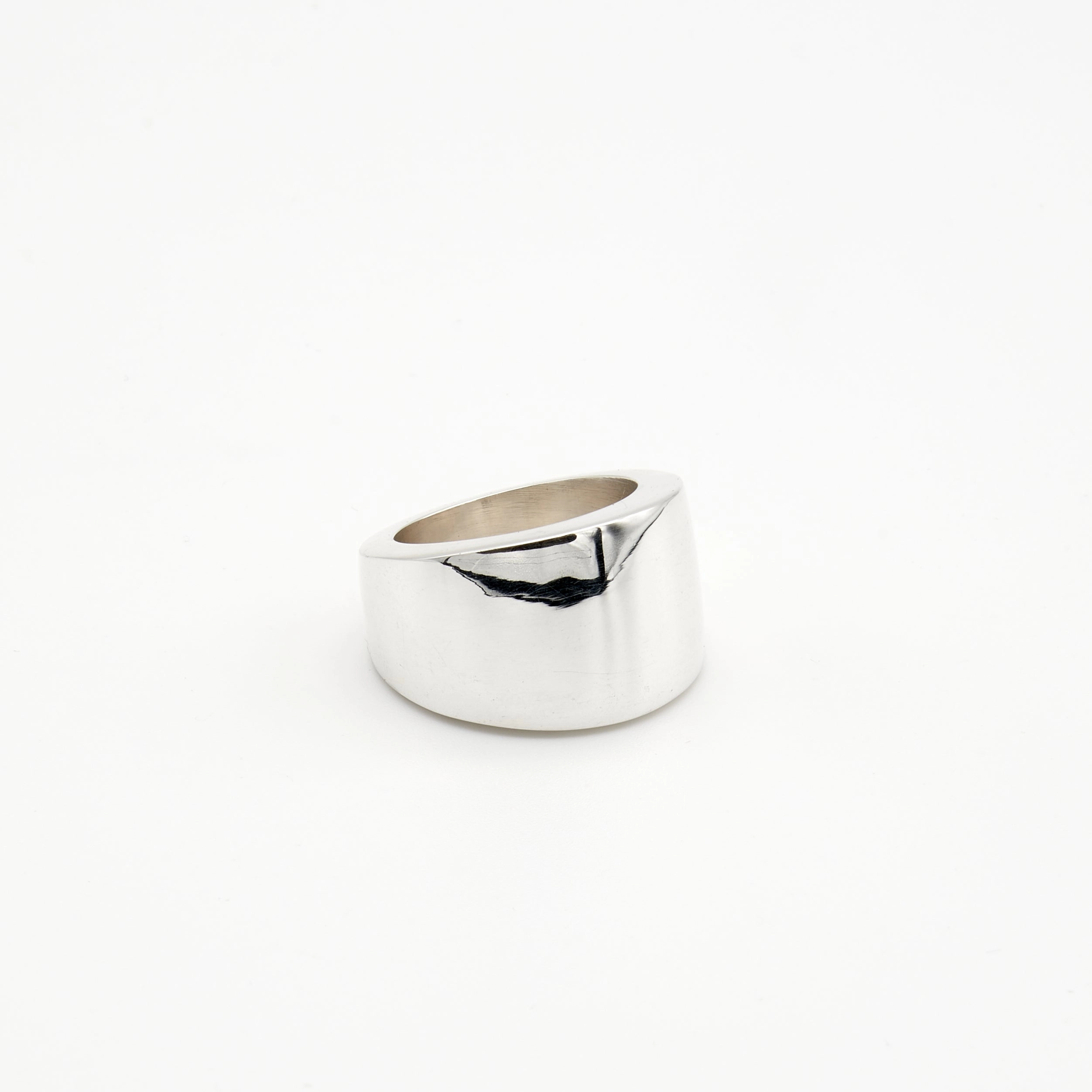 Thick Tapered Sterling Silver Ring Fashion Forward