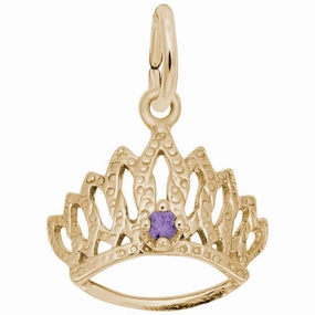 TIARA W/BIRTHSTONE-FEB Unmatched Style Be All