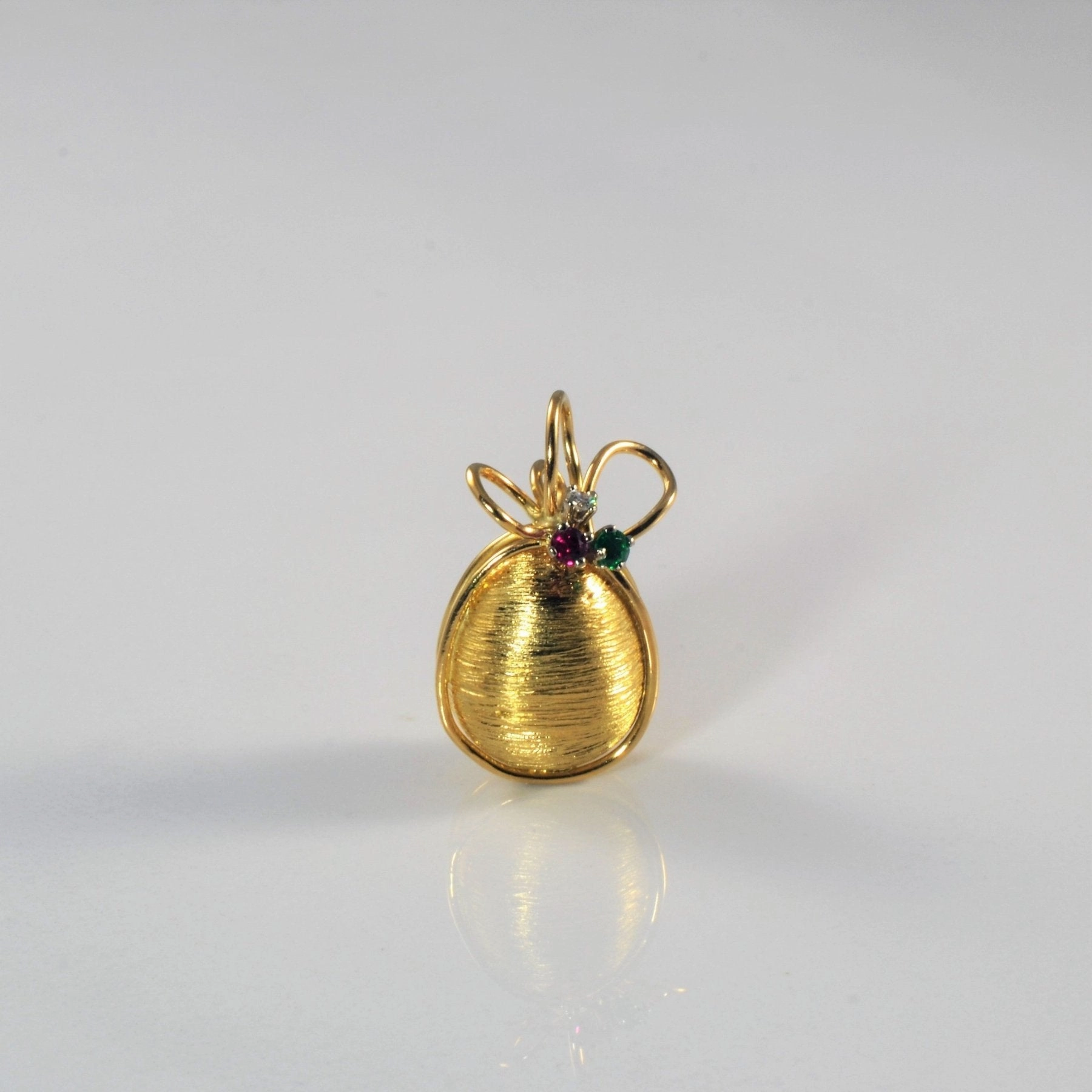 'Cavelti' Multi Gem Egg Pendant | 0.12ctw, 0.03ctw | Multi Purpose