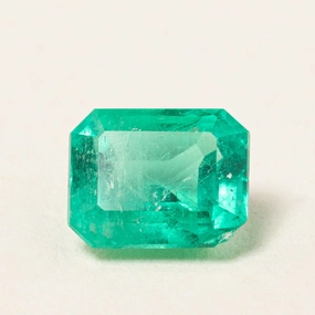 Rectangular Step Cut Loose Columbian Emerald | 0.59ct | Vibrant Shine Pieces