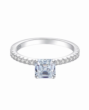 1 Carat Princess Cut Ring | S925 | Moissanite Comfortable Design Durable Work