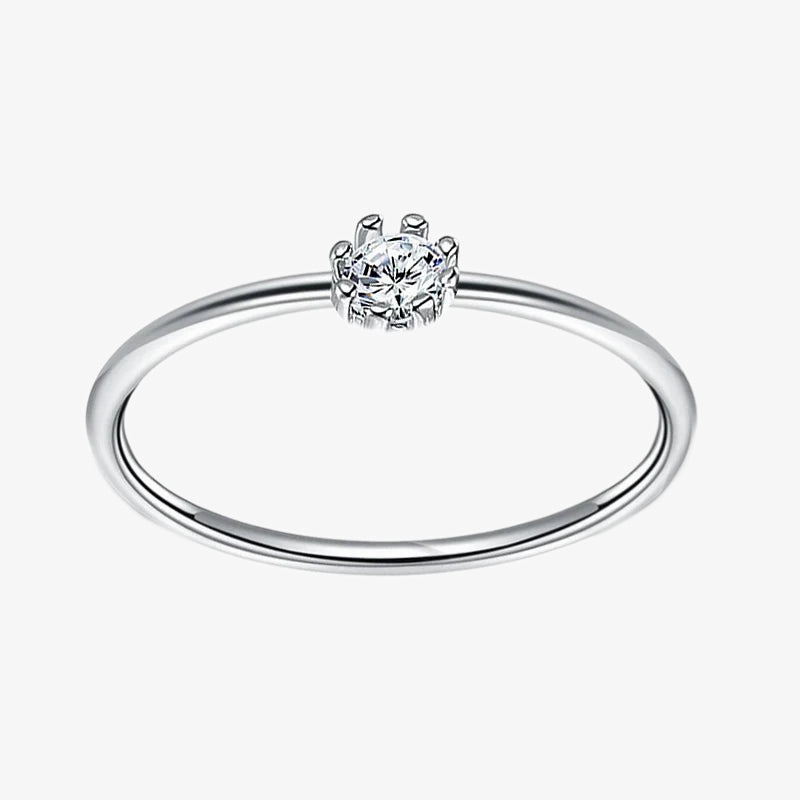 Timeless Duo Glamour Shine 925 Sterling Silver Ladies Ring