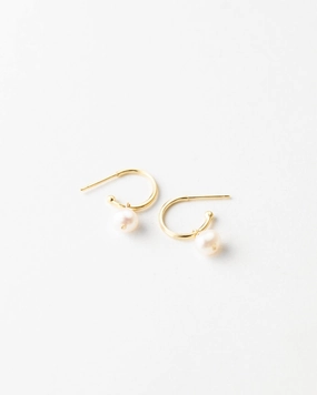 Sia Pearl Huggie Hoops Safe Element decorative item