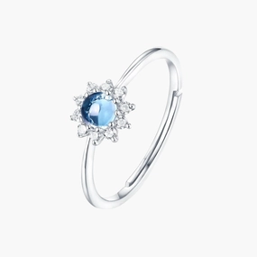 Effortless Edge Vibrant Jewelry Shine Sunflower Opal Open Ring