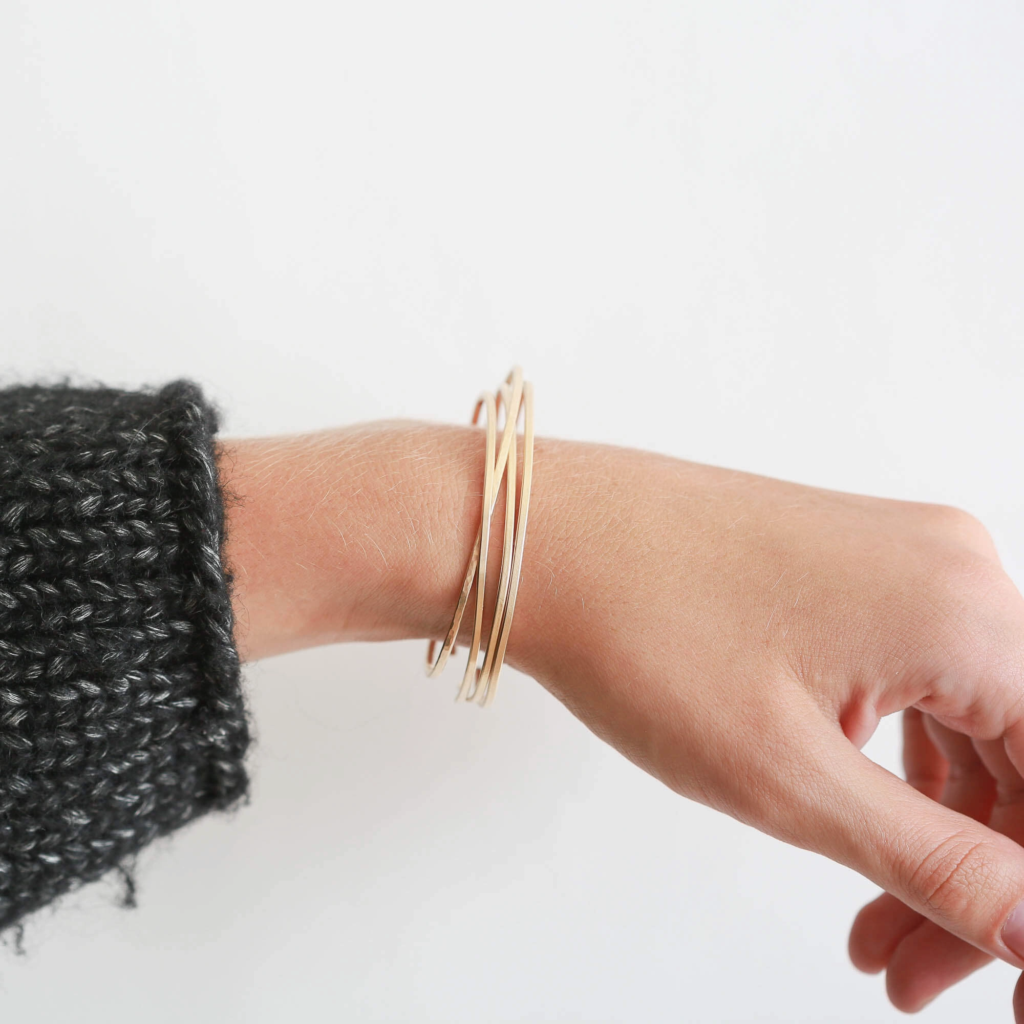Workplace Chic Thin Cuff Bracelet