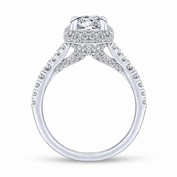 Resilient Build Double Cushion Split Shank Diamond Ring .79Cttw 14K Gold