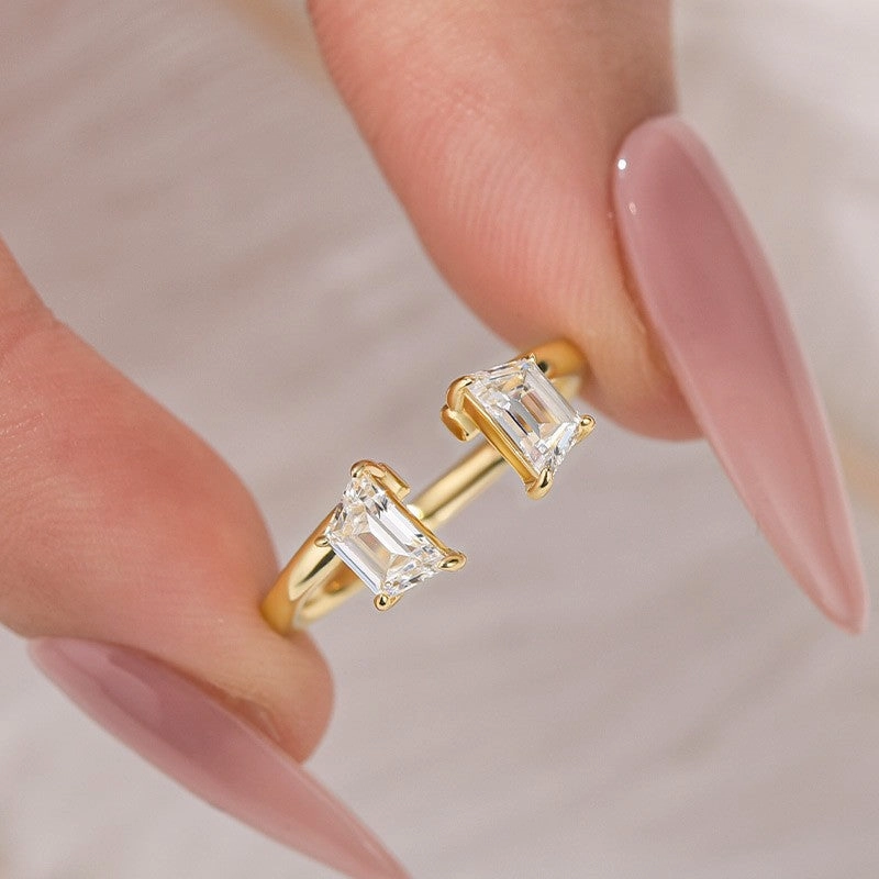 Unique Insert Wedding Band Engagement Ring Enhancer In Sterling Silver Sunset Style Trendy Accessories