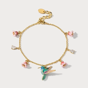 Hummingbird Flower Bracelet Brilliant Edge Distinct Detail