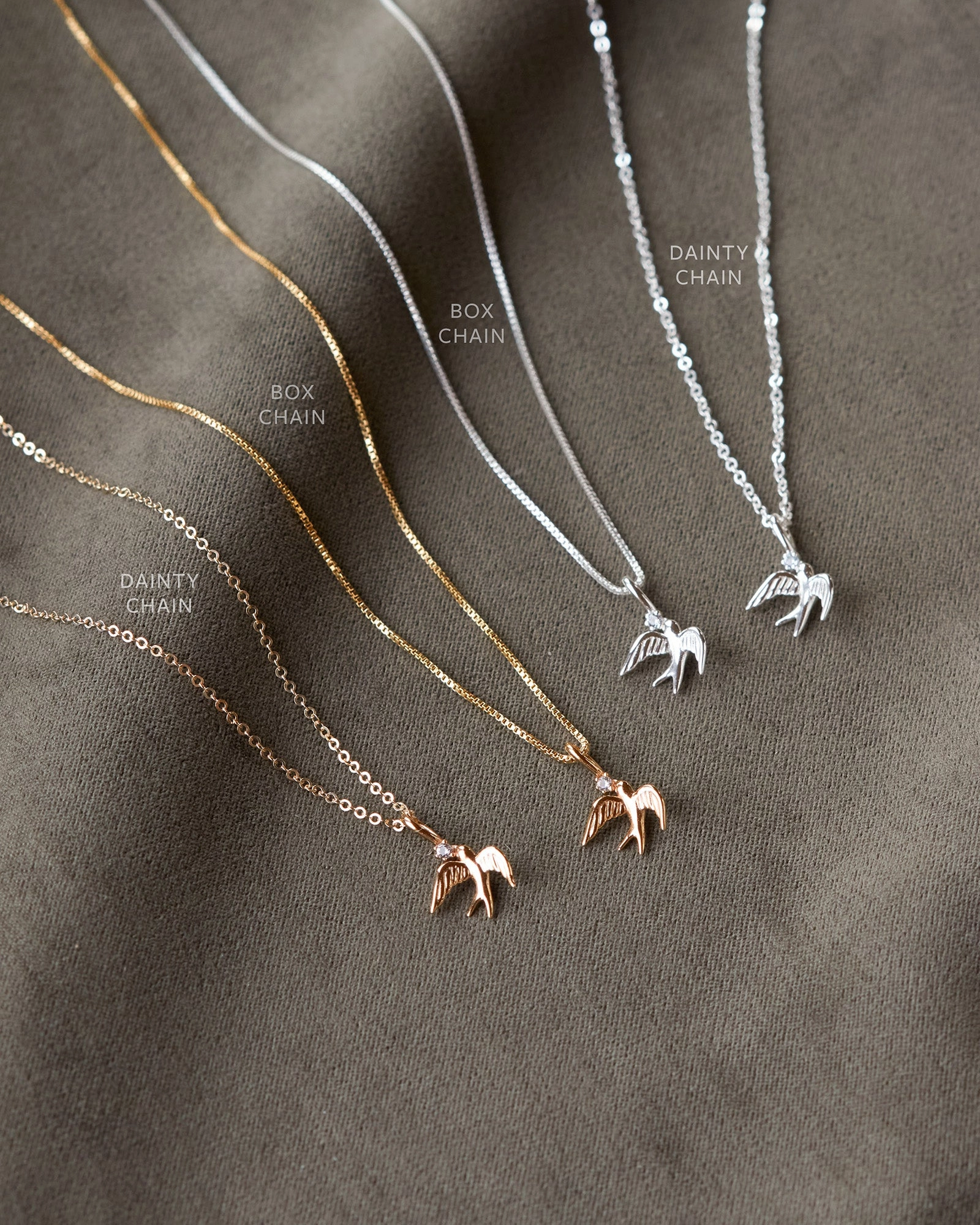 Exclusive Design Handcrafted Accent Swallow Charm