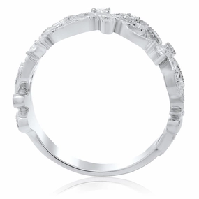 Iconic Accessory Couple Jewelry WHITE GOLD AND DIAMOND FILIGREE RING