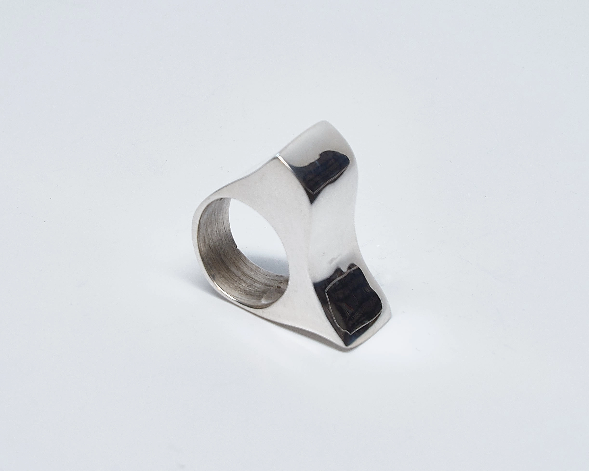 Wide Triangle Sterling Silver Ring Affordable Token