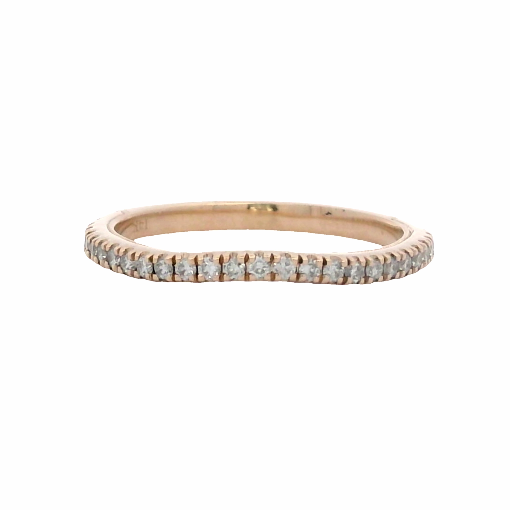 Yellow Gold Diamond Wedding Band - 0.25 Carats Total Weight Petite Favorite